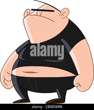 Bully man with a menacing look Stock Vector