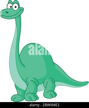 Brontosaurus dinosaur Stock Vector