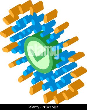Approved Mark In Center Of Rays Vector Stock Vector