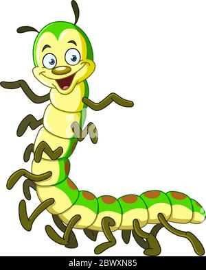 Cartoon caterpillar Stock Vector