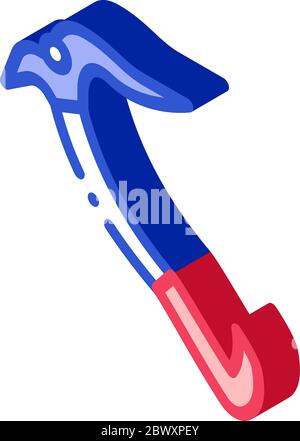 Sport Ice Axe Tool Alpinism Equipment isometric icon Stock Vector