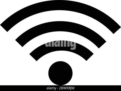 Icon wifi symbols vector illustration isolated on white Stock Vector