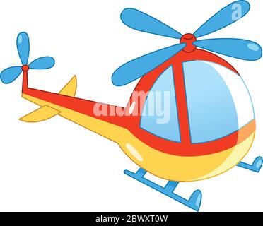 Helicopter cartoon Stock Vector