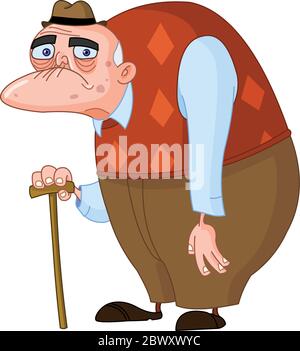 Old man Stock Vector