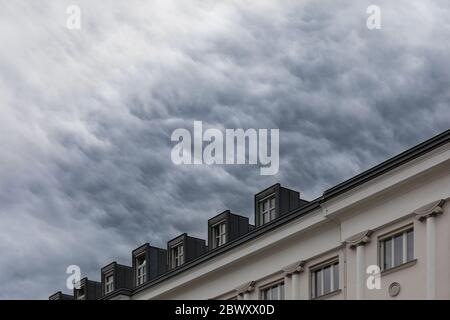 Stormy sky and clouds Stock Photo