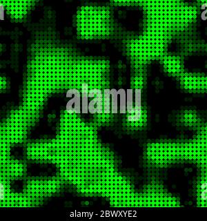 Abstract glowing circles pattern. Seamless vector illustration Stock Vector