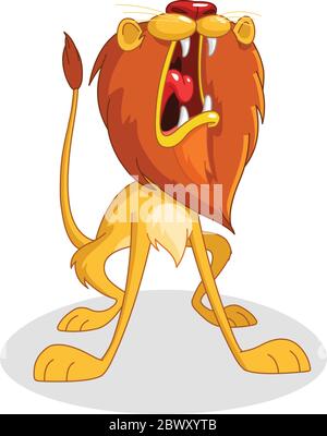 Roaring lion Stock Vector