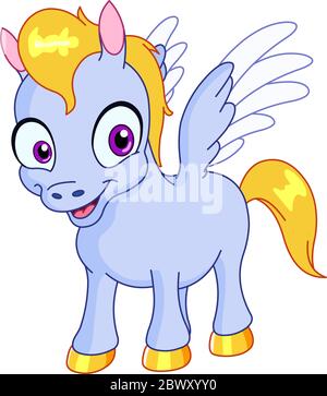 Young Pegasus Stock Vector