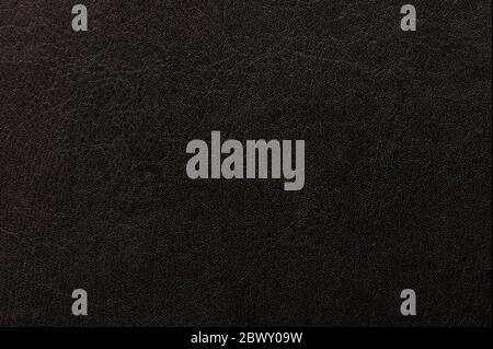 Premium black leather surface macro close up view Stock Photo