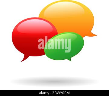 Triplets speech bubbles Stock Vector