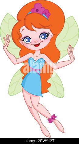 Cheerful young fairy Stock Vector