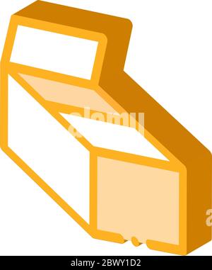 Isometric illustration with high cardboard Stock Vector Image & Art - Alamy