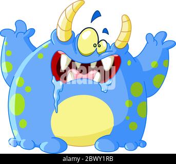 Scary monster Stock Vector