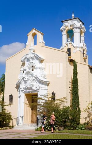 Historic Congregational Church, Coral Gables, Miami, Florida, USA Stock Photo
