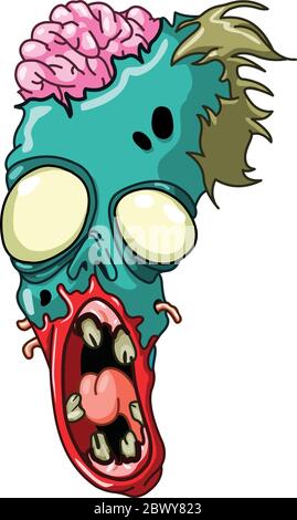 Zombie head Stock Vector