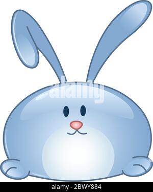 Cartoon bunny icon Stock Vector