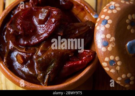 Authentic mexican chipotle peppers Stock Photo