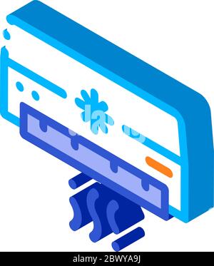Air Conditioner Cooling Power Technology Vector Stock Vector