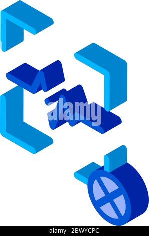 Cancel Action Voice Control isometric icon vector illustration Stock Vector