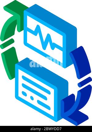 Wireless Diagnostics Voice Control isometric icon vector illustration Stock Vector
