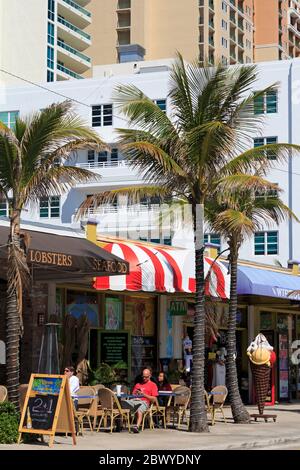Restaurant on Ocean Boulevard,Fort Lauderdale,Florida,United States,North America Stock Photo