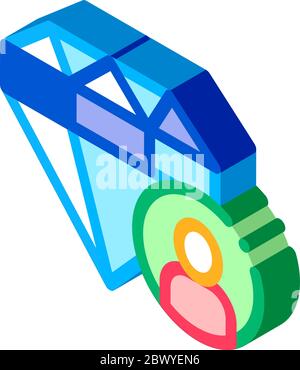 Diamond Human Talent isometric icon vector illustration Stock Vector