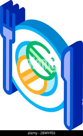 Taking Medication Supplements isometric icon vector illustration Stock Vector