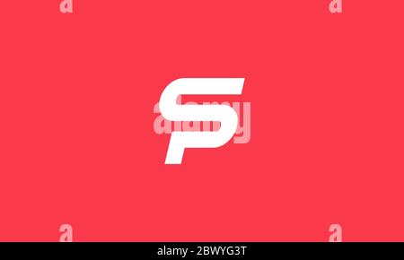 SP logo , letter SP logo design , abstract sp logo , clean and modern logo style . vector illustration Stock Vector
