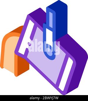 Metallurgical isometric icon vector illustration Stock Vector