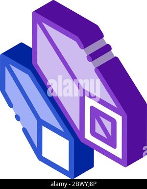 Vector illustration of iron square tubes on a white background Stock ...