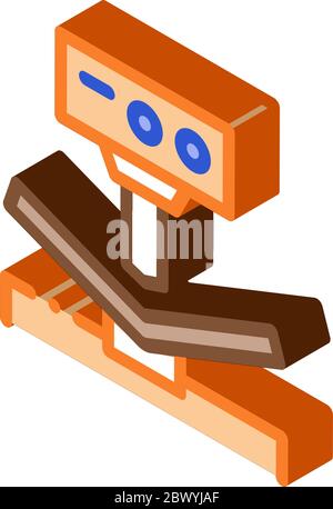 Breaking Tool Factory Metallurgical isometric icon vector illustration Stock Vector