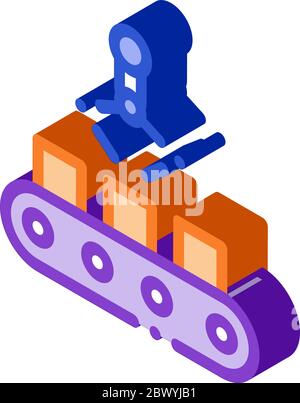 Manufacturing Product Selection Metallurgical isometric icon vector illustration Stock Vector