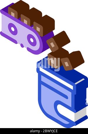 Factory Rolling Production Metallurgical isometric icon vector illustration Stock Vector