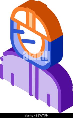 Protective Suit and Mask Metallurgical isometric icon vector illustration Stock Vector