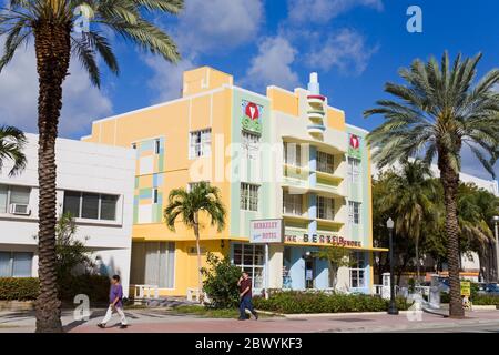 The Berkeley Shore Hotel on Collins Avenue, South Beach, Miami Beach, Florida, USA Stock Photo