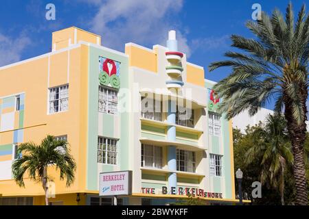 The Berkeley Shore Hotel on Collins Avenue, South Beach, Miami Beach, Florida, USA Stock Photo