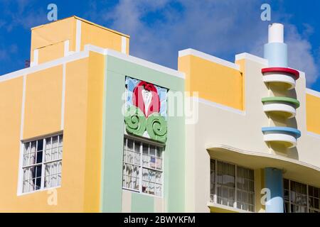 The Berkeley Shore Hotel on Collins Avenue, South Beach, Miami Beach, Florida, USA Stock Photo