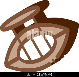 Inflatable Boat Canoeing isometric icon vector illustration Stock Vector