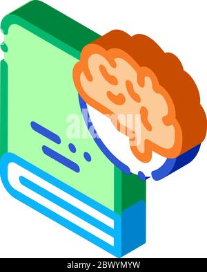 Medical Encyclopedia Biohacking isometric icon vector illustration Stock Vector