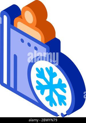 People Heating Point Biohacking isometric icon vector illustration Stock Vector