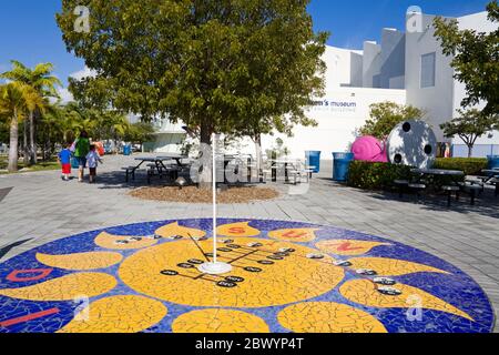 Sundial at the Miami Children's Museum, Miami, Florida, USA Stock Photo