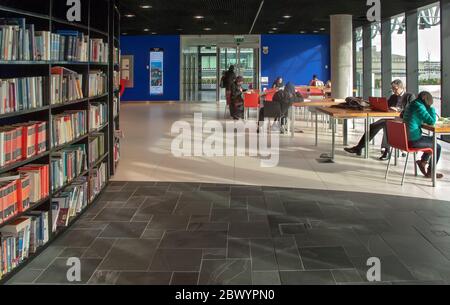 People in public library, Birmingham, West Midlands, UK Stock Photo