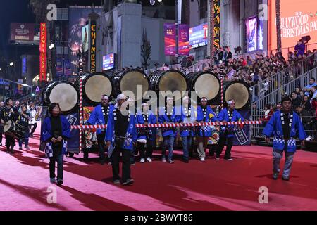 November 25, 2018, Los Angeles, California, USA: Atmosphere the 87th Annual Hollywood Christmas Parade in Hollywood California on November 25, 2018. (Credit Image: © Billy Bennight/ZUMA Wire) Stock Photo