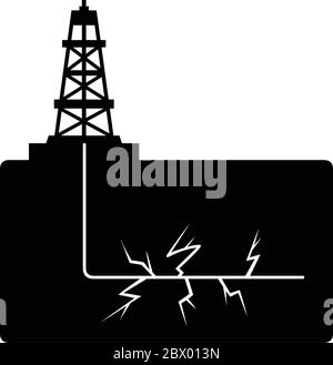 Hydraulic Fracturing - Fracking vector illustration word cloud isolated ...
