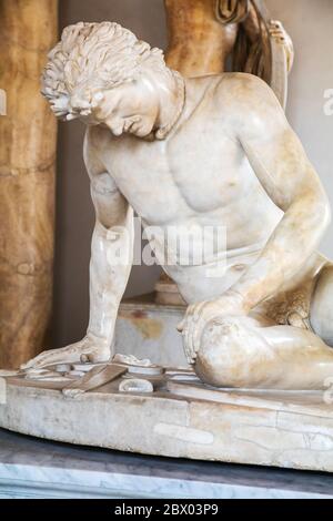 The Dying Gaul statue in the Capitoline Museum in Rome Italy Stock Photo