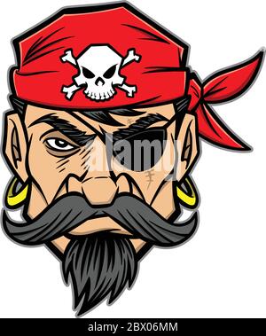 Pirate- An Illustration of a Pirate. Stock Vector