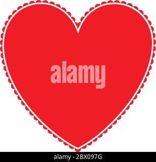 Valentine heart. Vector illustration Stock Vector Image & Art - Alamy
