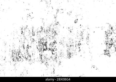 Dark grunge background. Black and white old weathered surface. Abstract texture dirty spots, cracks, splashes on old canvas. Stock Photo