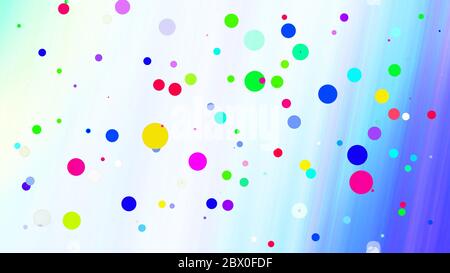 colorful balloons on blue surface Stock Photo