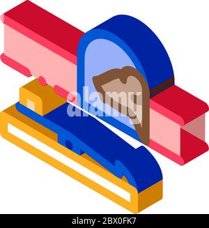 Mousetrap isometric icon vector illustration Stock Vector